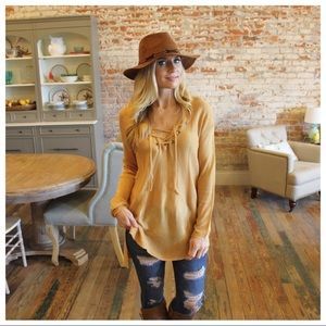 soft mustard color tunic